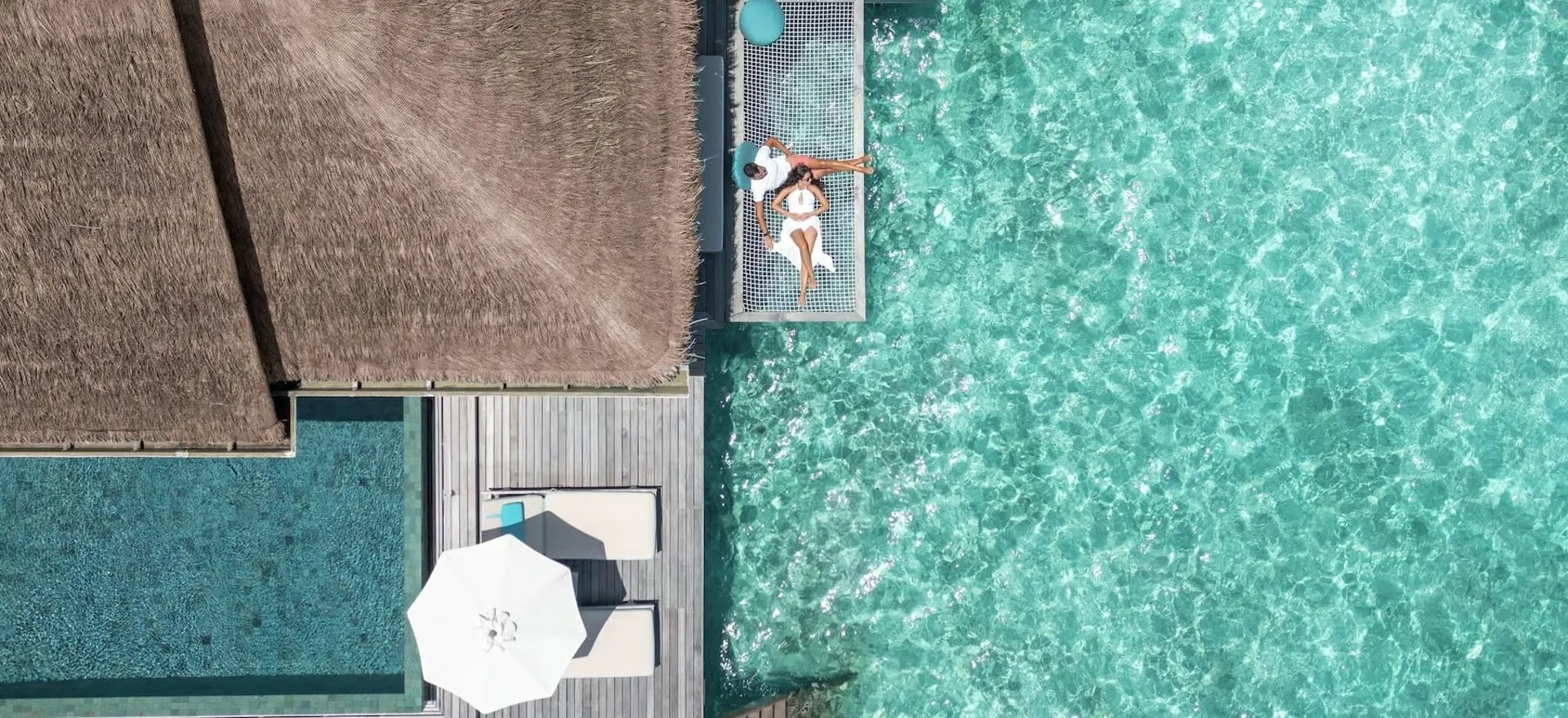 Anantara Kihavah villa drone view